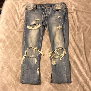 MNML M1 Denim Distressed Jeans